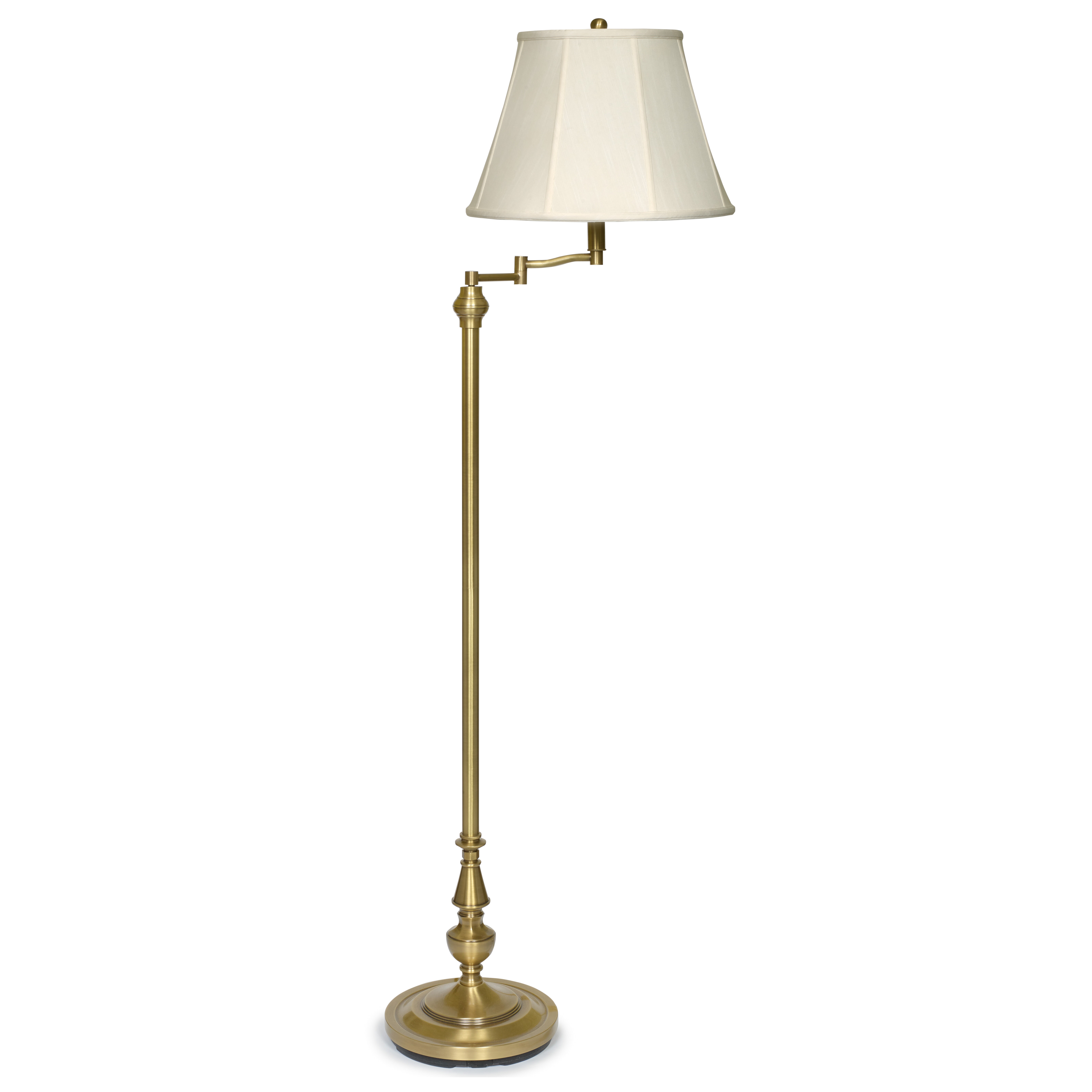 Brass Swing Arm Floor Lamp